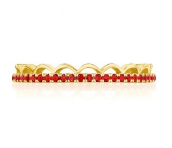 A ruby wedding band from TACORI