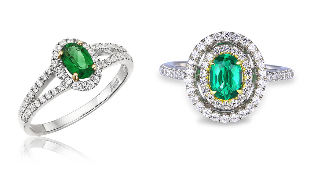 Emerald birthstone jewelry at Rumanoff's Jewelry