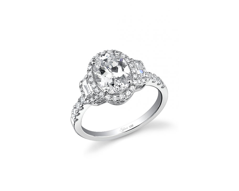Sylvie Halo Engagement Ring