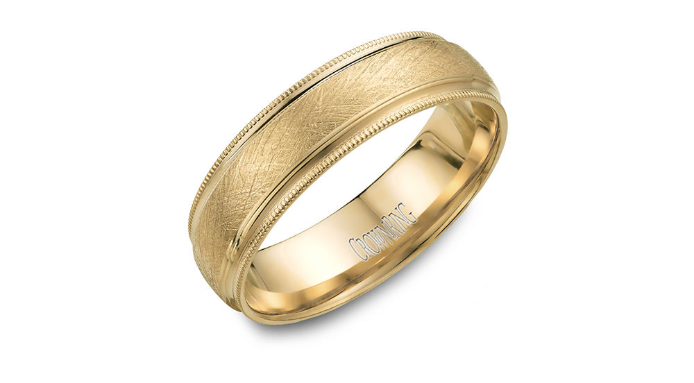 CrownRing Yellow Gold Wedding Band