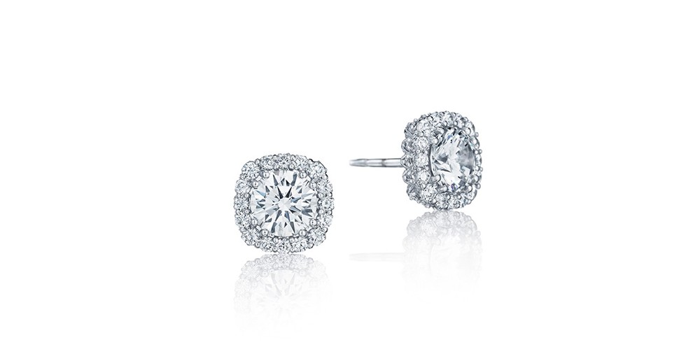 Diamond stud earrings at Rumanoff's Jewelry